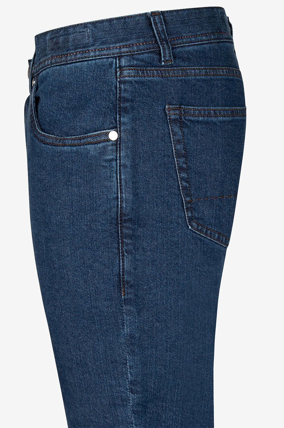 RICHARD J. BROWN Jeans mit geradem Bein aus Baumwolle Modal und Seide Tokyo Herren MITTELBLAU 3