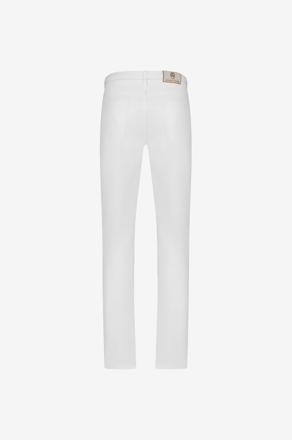 RICHARD J. BROWN Pantalon droit en coton et lin Tokyo Homme BLANC CASSE 2