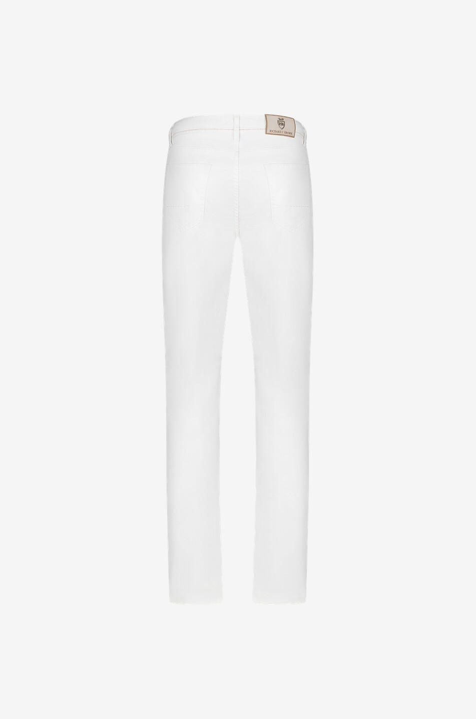 RICHARD J. BROWN Hose mit geradem Bein aus Baumwolle und Leinen Tokyo Herren CREMEFARBEN 2