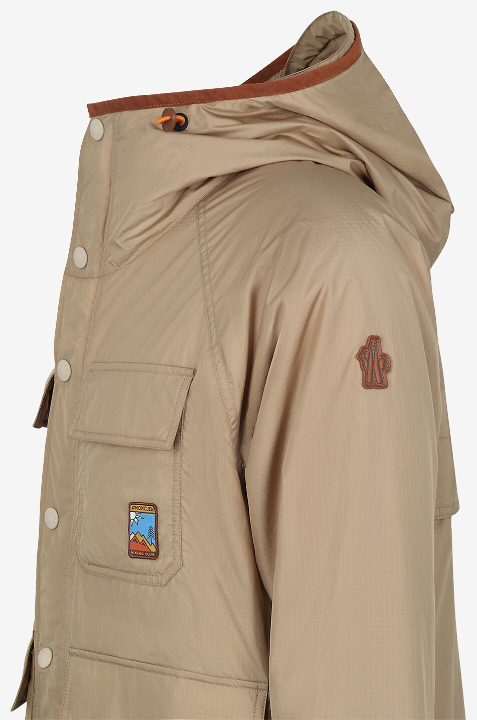 MONCLER GRENOBLE Veste outdoor en ripstop à capuche Rutor Homme BEIGE 3