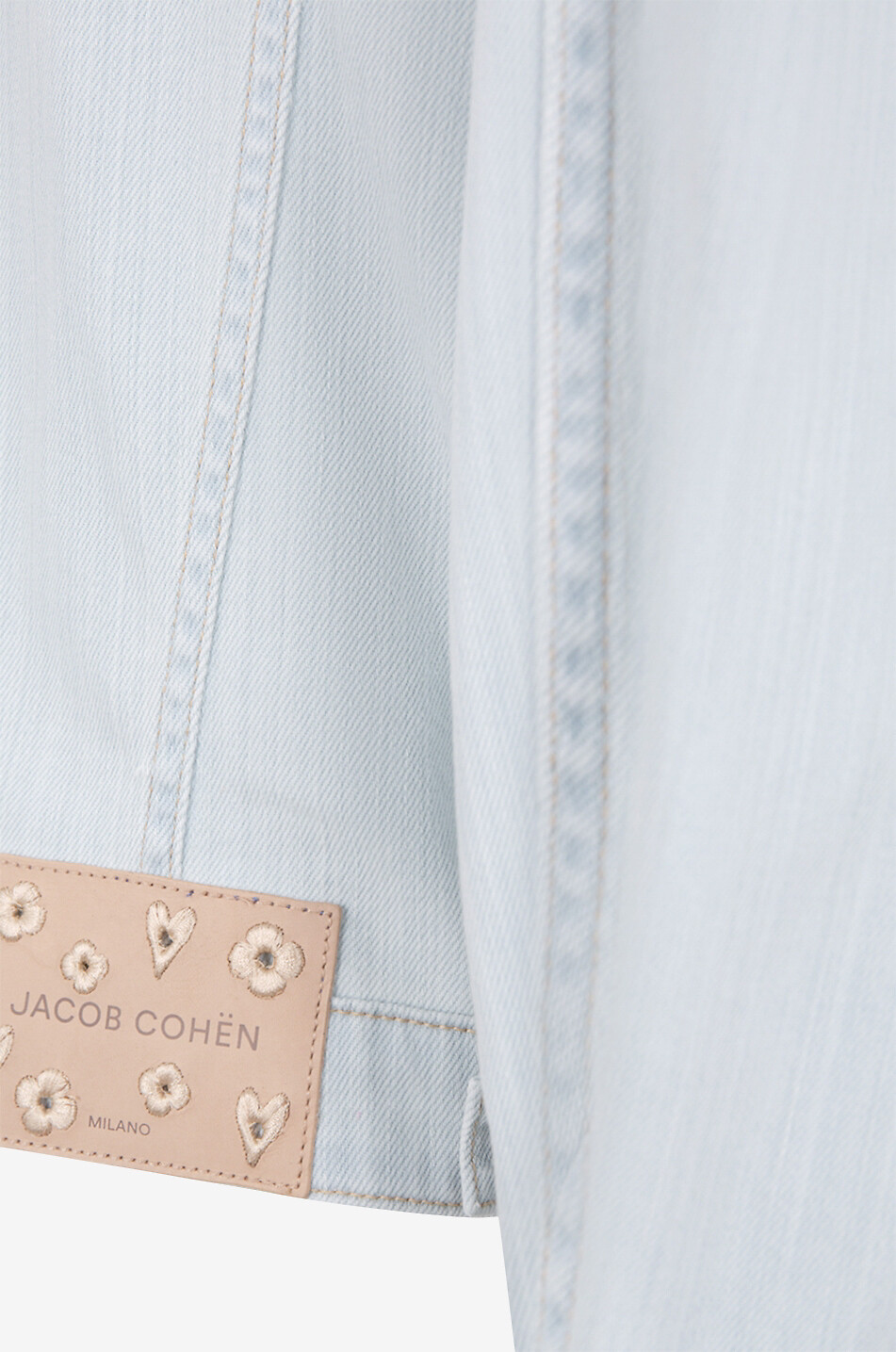 JACOB COHEN Jacke aus hellem Denim Damen HELLBLAU 7