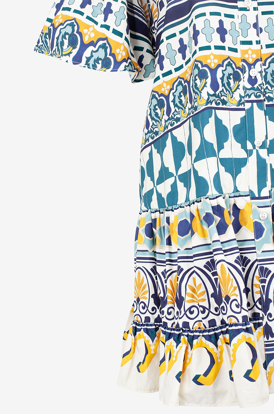 LA DOUBLEJ Mini-Popeline-Kleid mit Schoss Choux Casareale Small Placée Damen BUNT 3