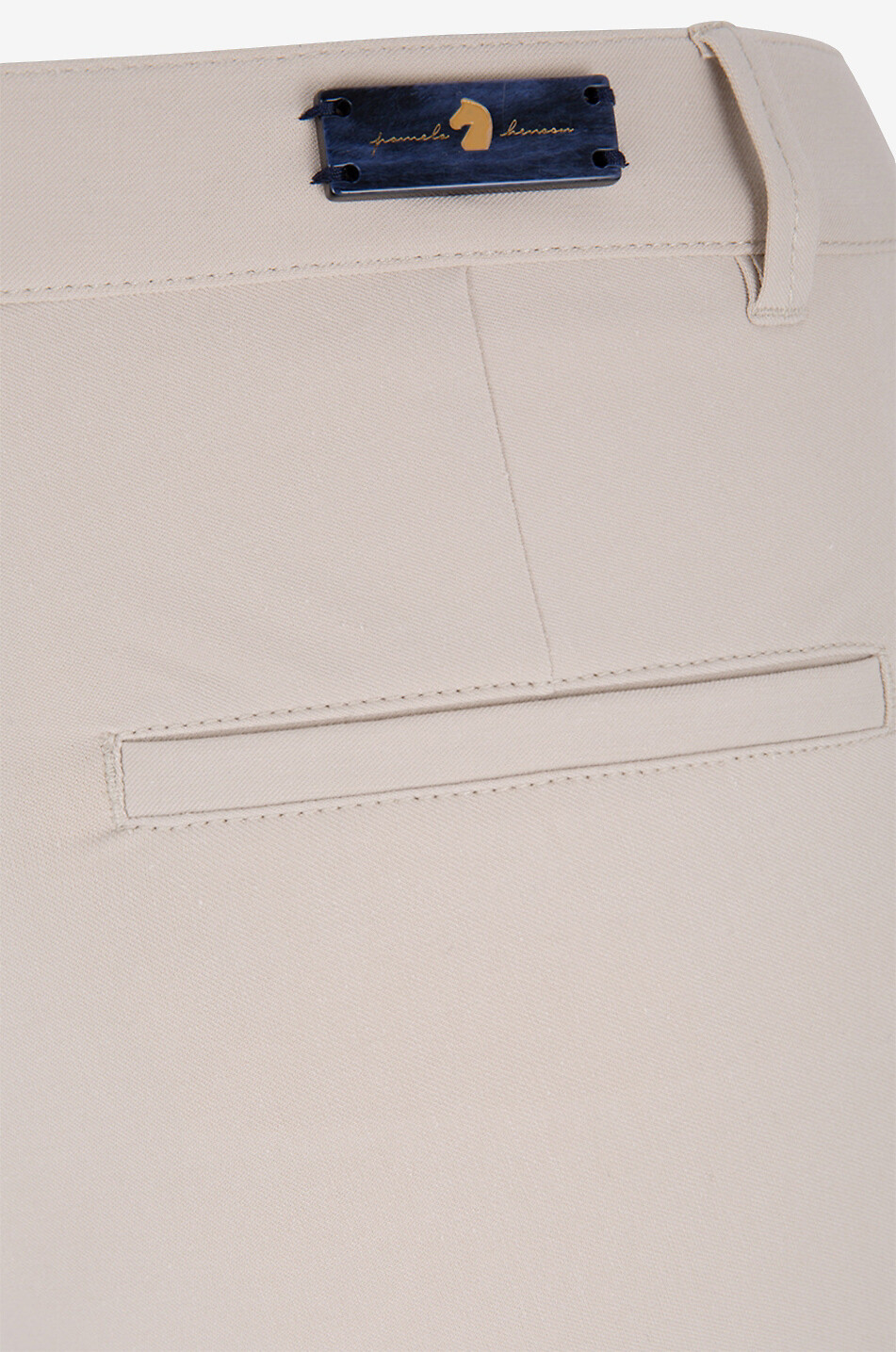 PAMELA HENSON Pantalon skinny raccourci en tissu italien Ellen Femme Beige clair 3