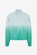 Veste chemise ample à dégradé de couleur