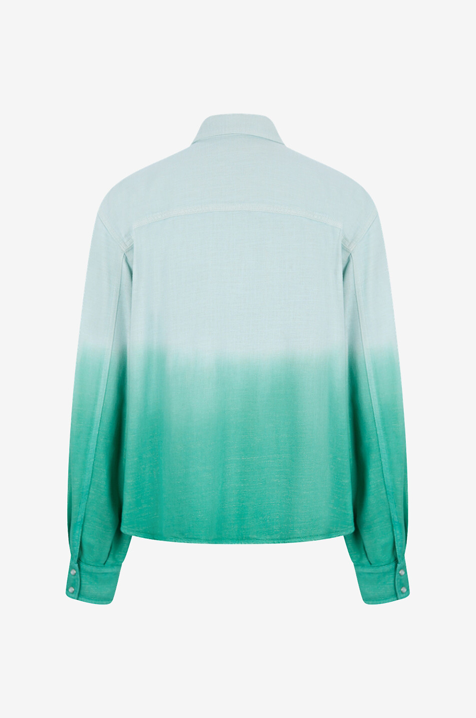 Loose colour gradient shirt jacket