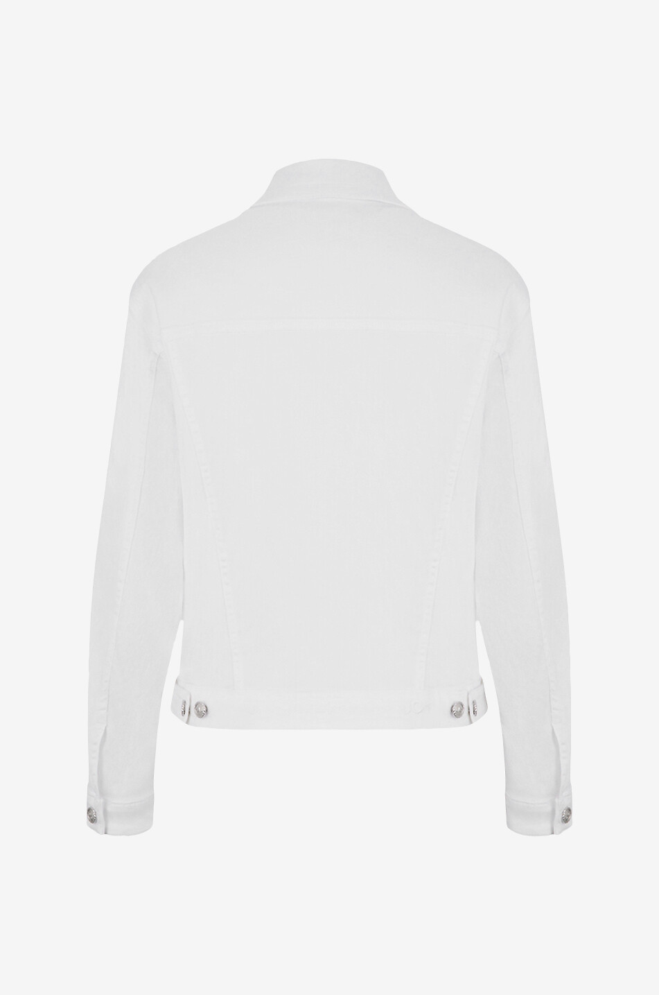 JACOB COHEN Jacke aus Lyocell- und Baumwolldenim Damen WEISS 2
