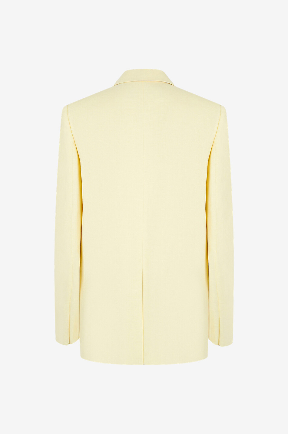 FABIANA FILIPPI Linen blend oversize double-breasted blazer Women LIGHT YELLOW 2