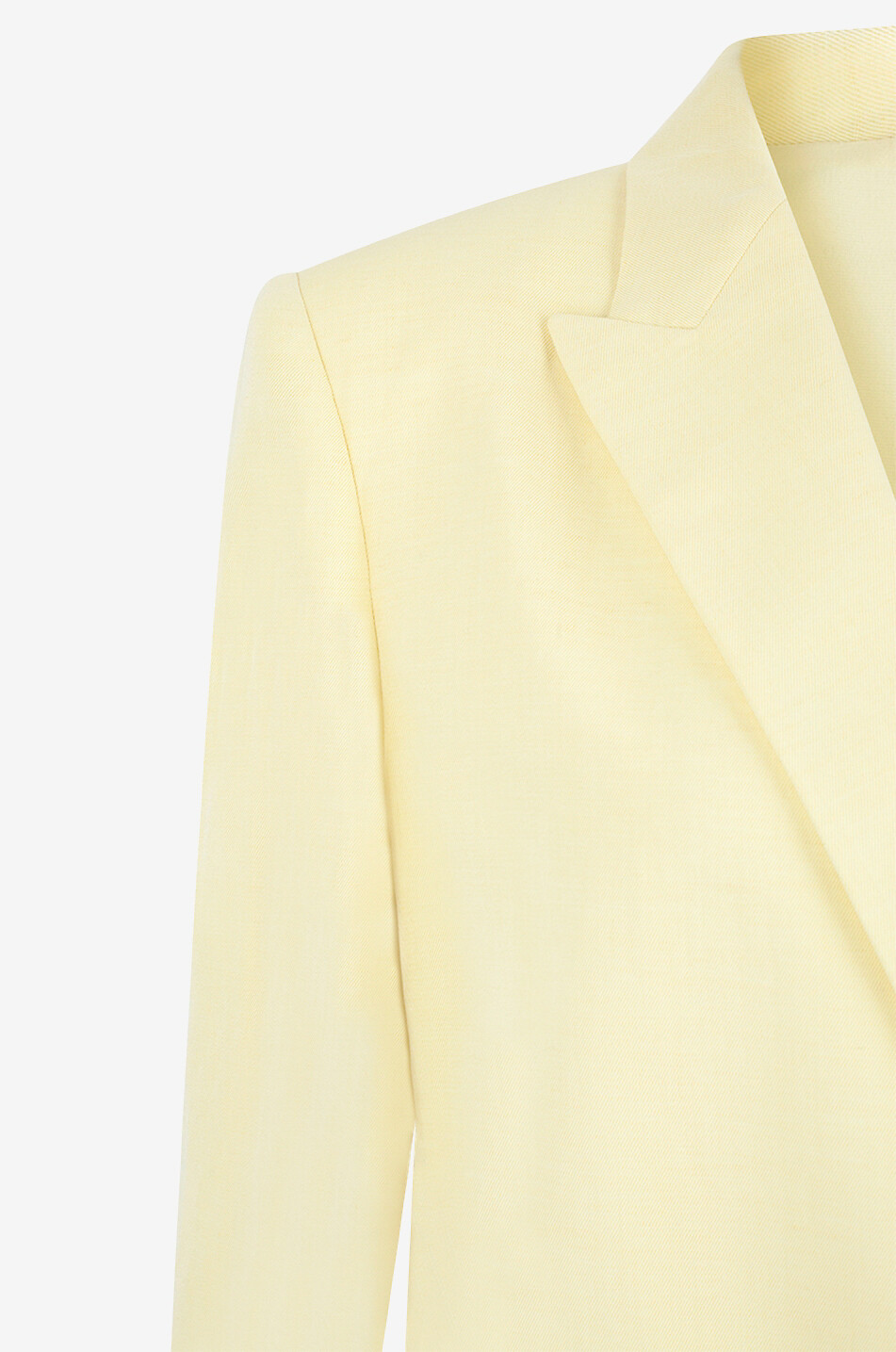 FABIANA FILIPPI Linen blend oversize double-breasted blazer Women LIGHT YELLOW 6