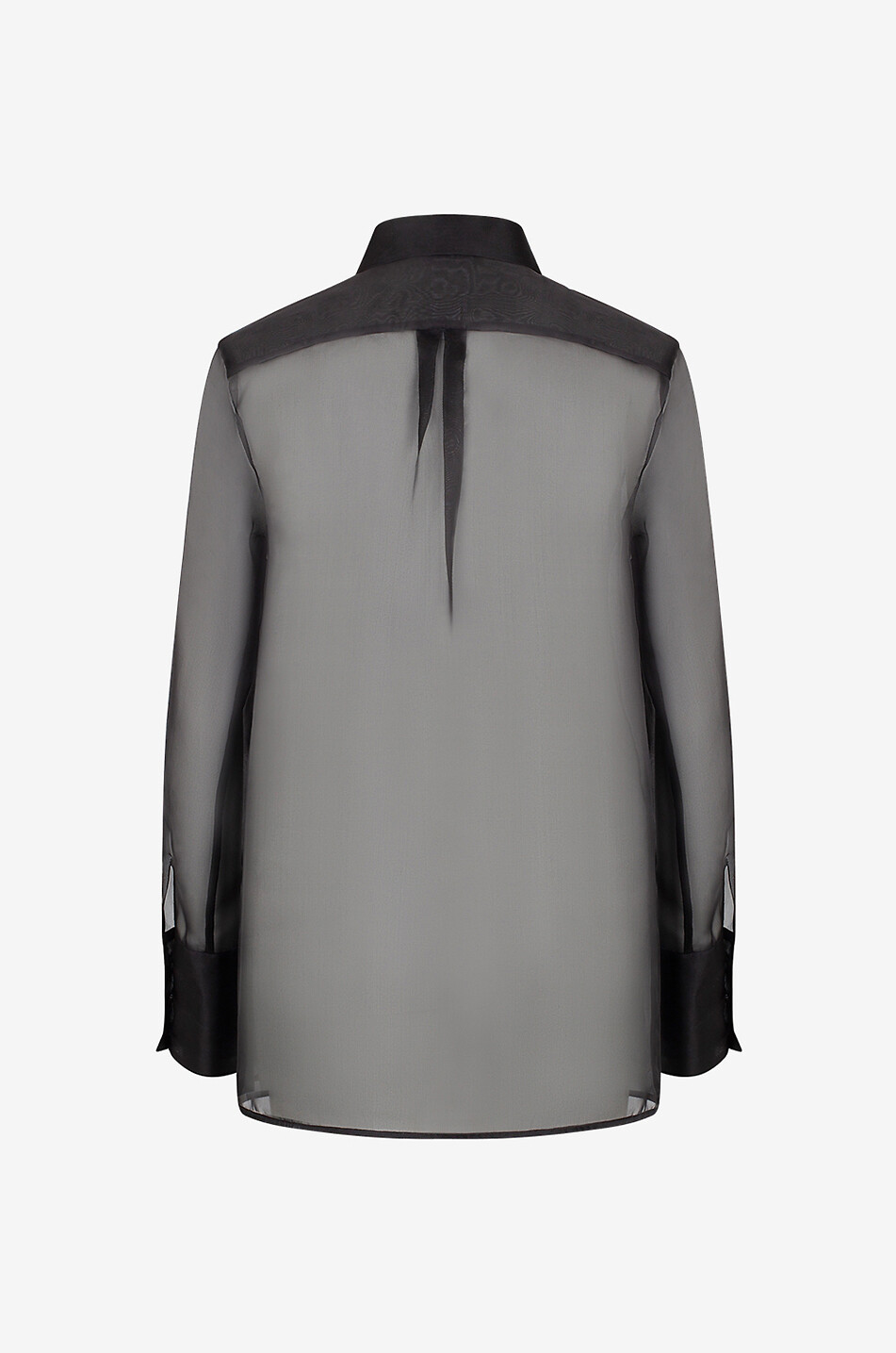 FABIANA FILIPPI Chemise en organza de soie Femme NOIR 2