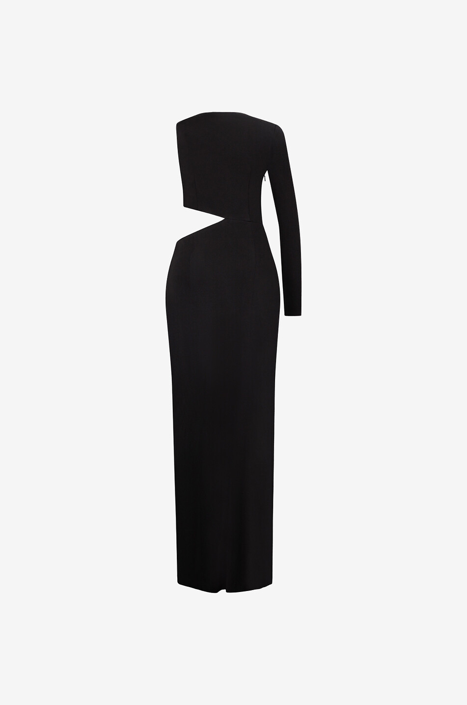 GALVAN LONDON Alicja figure-hugging long asymmetric dress with cut-out Women BLACK 2