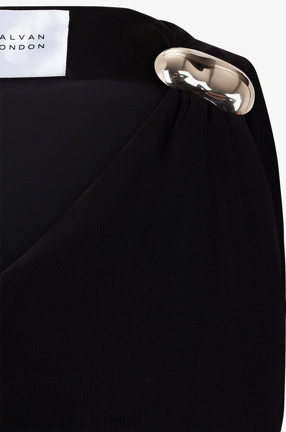 GALVAN LONDON Alicja figure-hugging long asymmetric dress with cut-out Women BLACK 3
