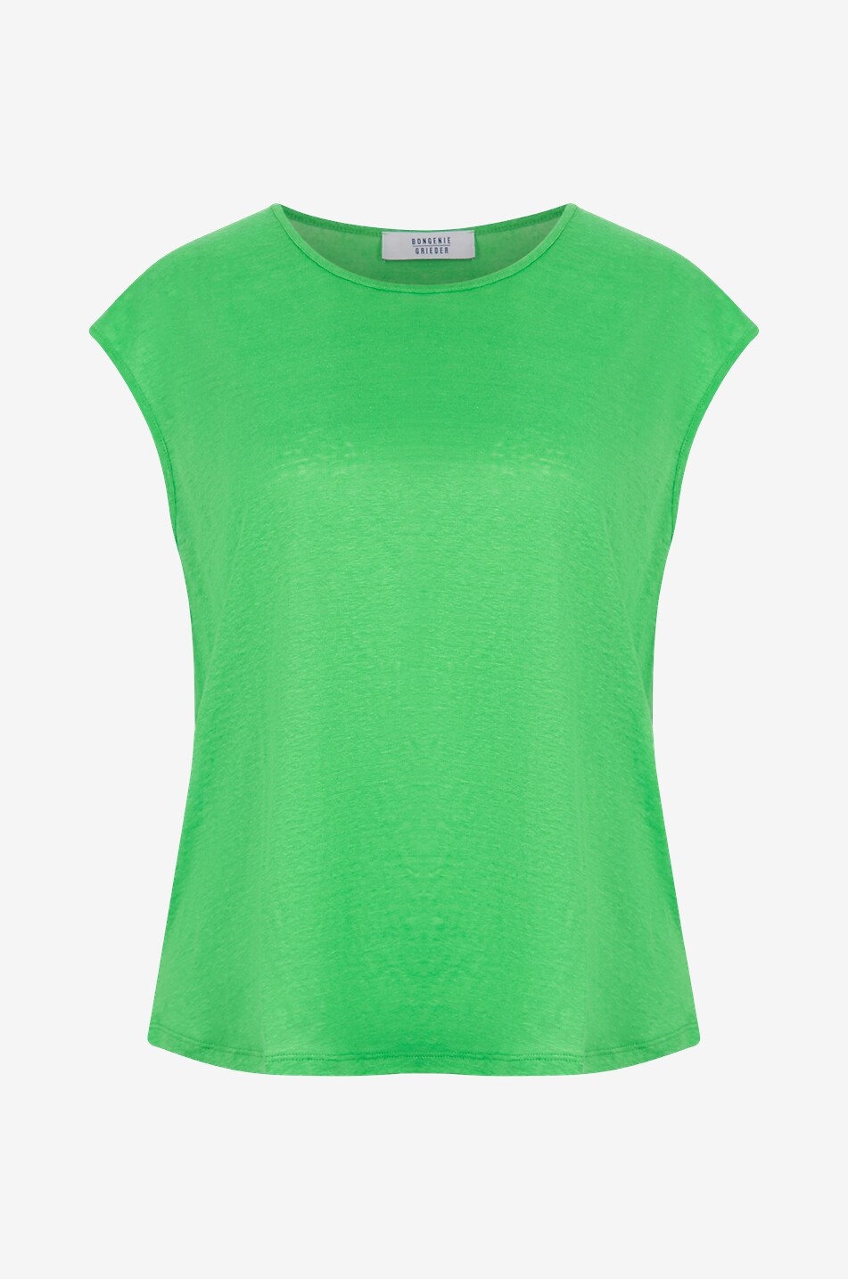 BONGÉNIE Top sans manches en lin Femme VERT 1