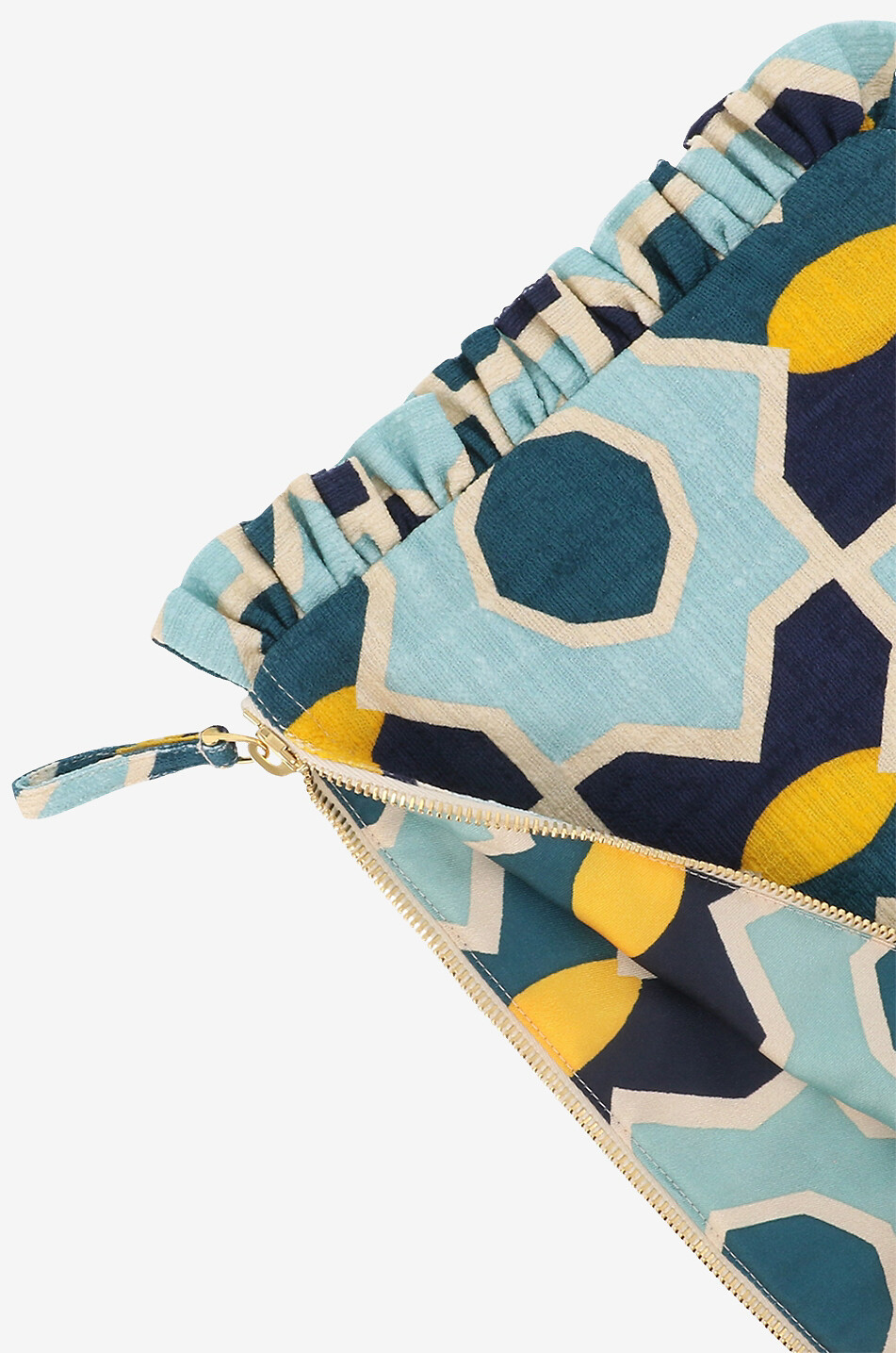 Pochette zippée en coton Hand Pochette Plaza