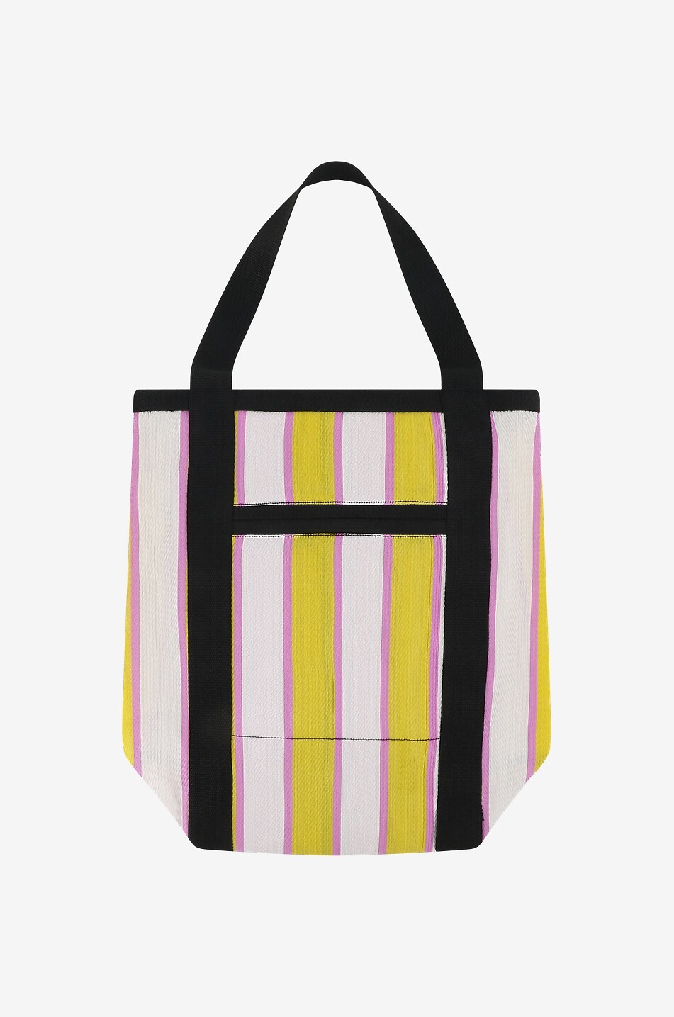 Darwen striped openwork nylon tote bag
