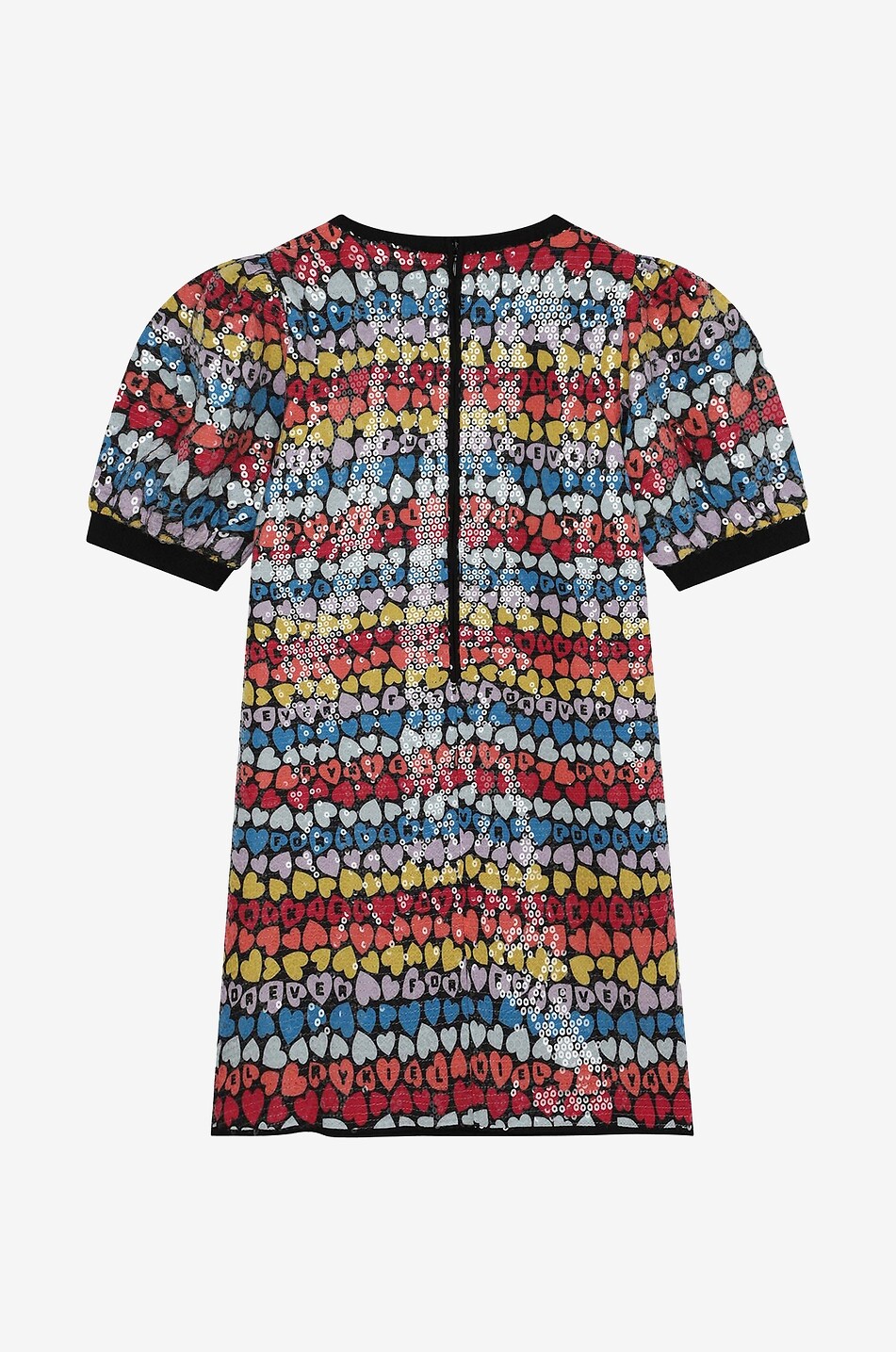SONIA RYKIEL RYKIEL Hearts girl's printed sequin dress Girl MULTI COLOURED 2