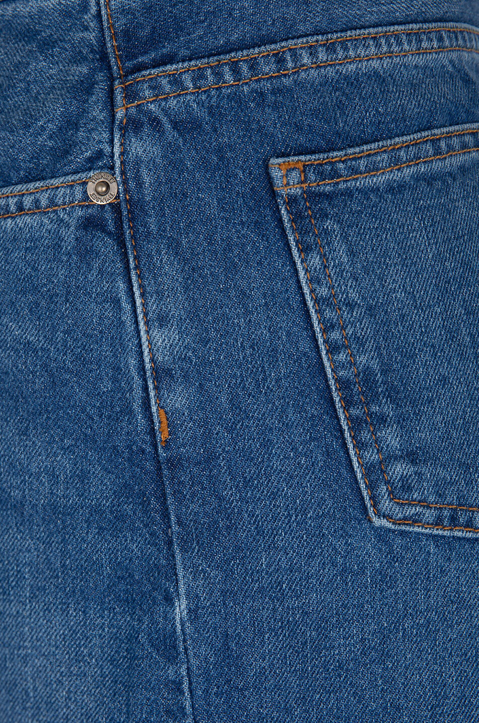 TWINSET Midirock aus Denim Damen BLAU 3