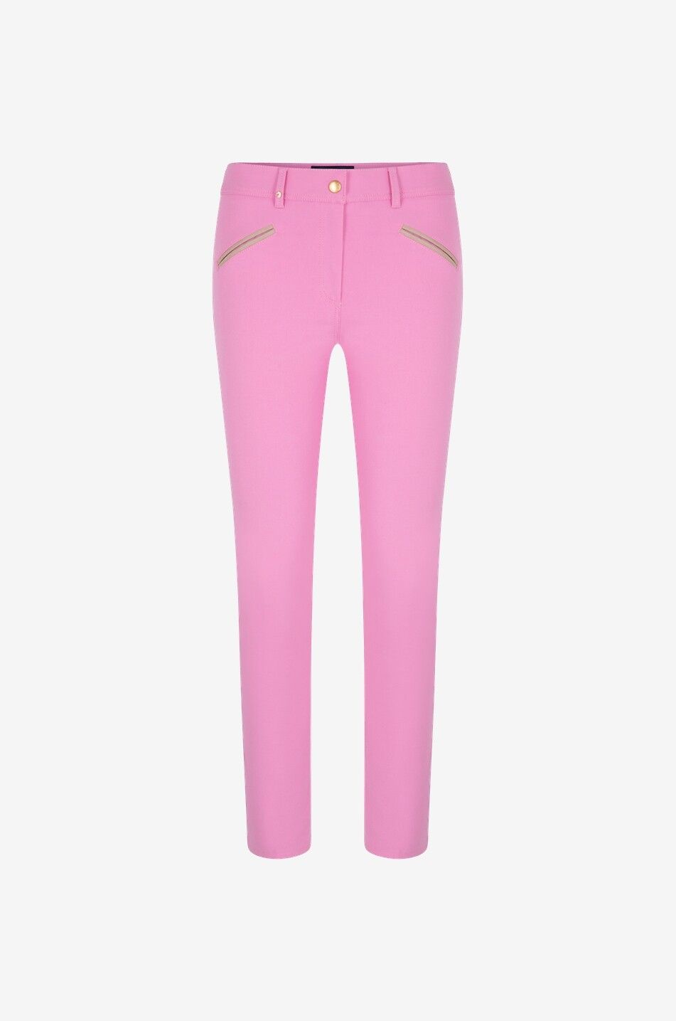 PAMELA HENSON Pantalon slim en coton Royal Femme ROSE 1