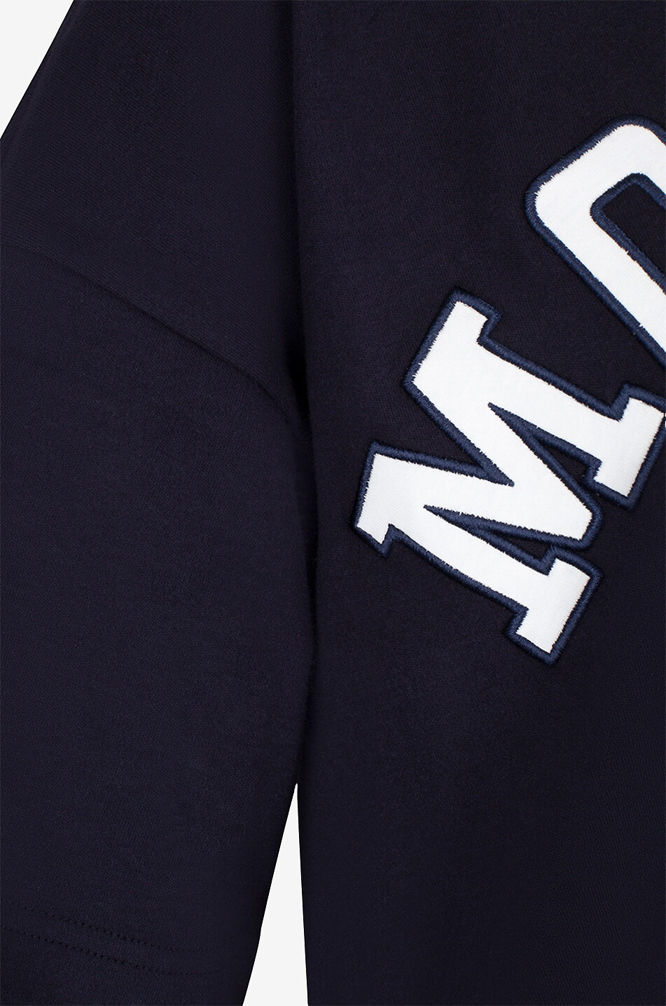 MONCLER Varsity Logo heavy jersey boxy T-shirt Women DARK BLUE 3