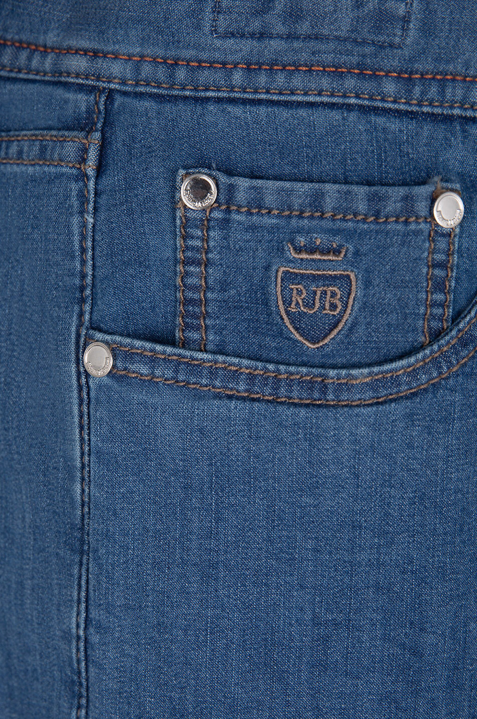RICHARD J. BROWN Jeans mit geradem Bein aus Baumwolle Modal Seide Tokyo Herren MITTELBLAU 3