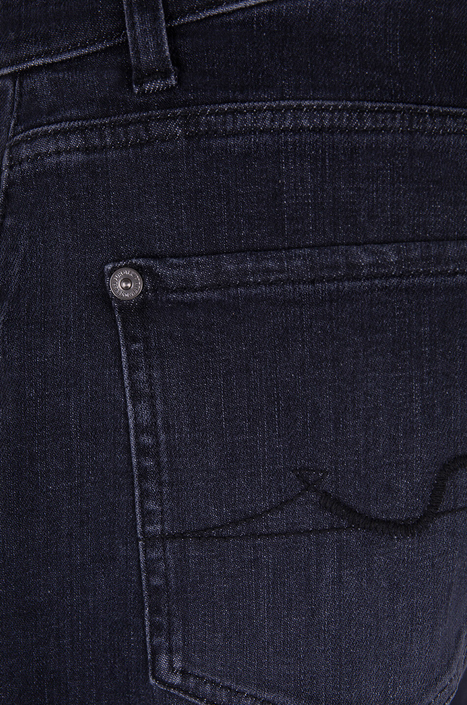 7 FOR ALL MANKIND Jean slim en coton Slimmy Tapered Homme NOIR 3