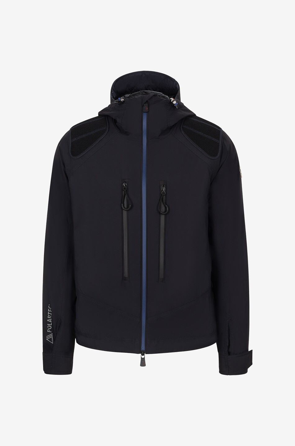 Black lightweight hooded jacket online