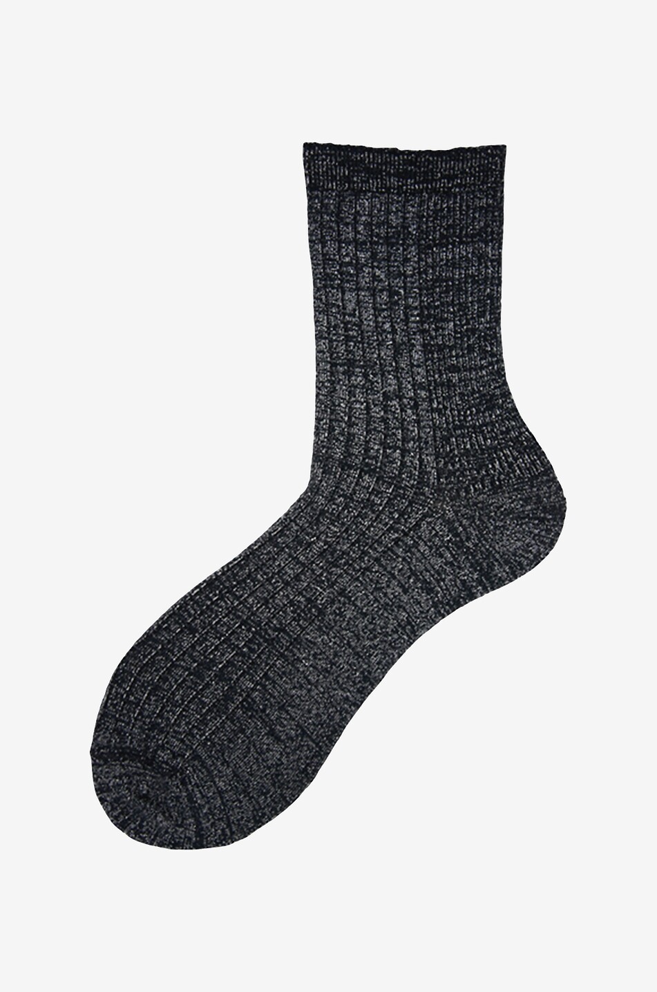 ALTO MILANO N°92 short glittering cotton socks Women MEDIUM GREY 2