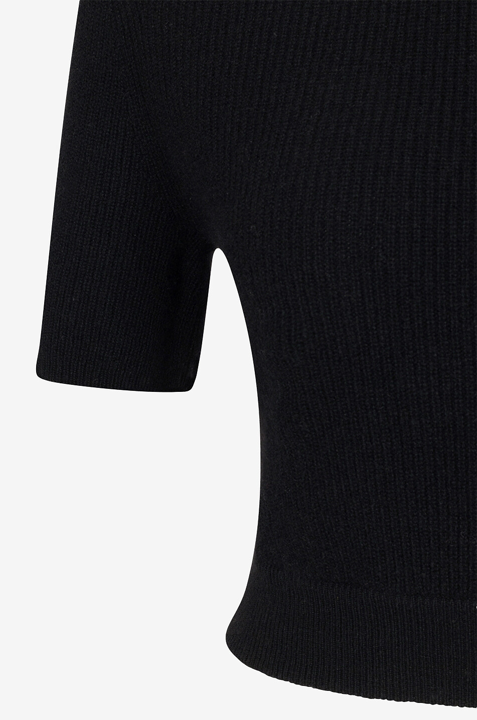 LISA YANG Josefina cashmere crop top Women BLACK 3