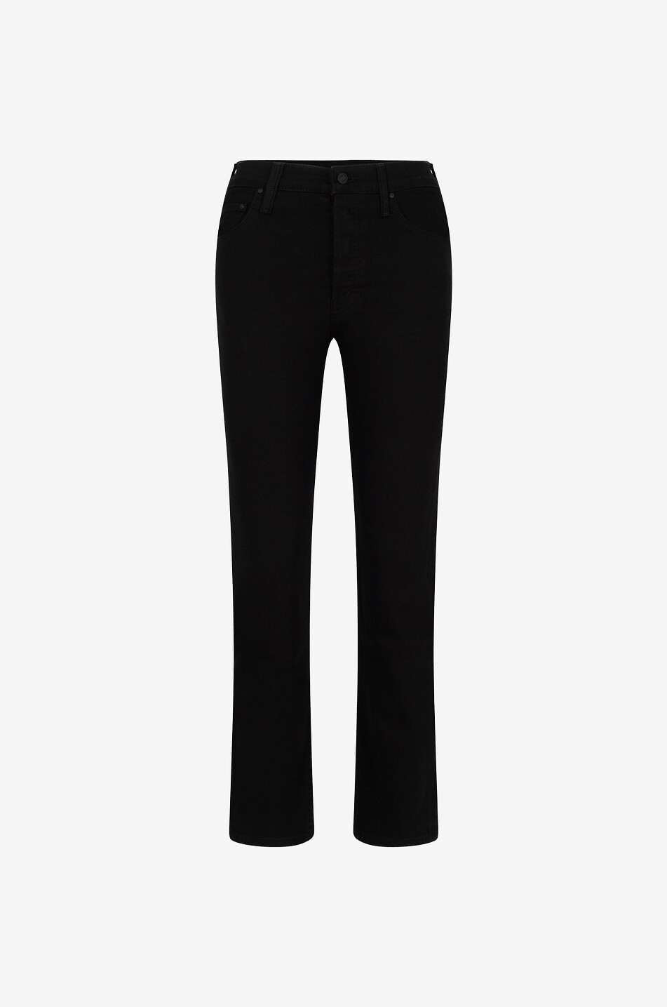 MOTHER Jeans mit geradem Bein aus Baumwolle The Tomcat Ankle Damen SCHWARZ 1