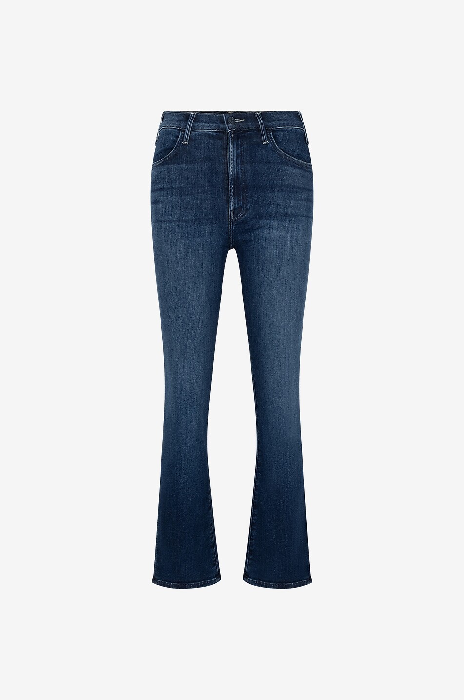 MOTHER Jeans mit ausgestelltem Bein aus Baumwolle The Hustler Ankle Damen BLAU 1