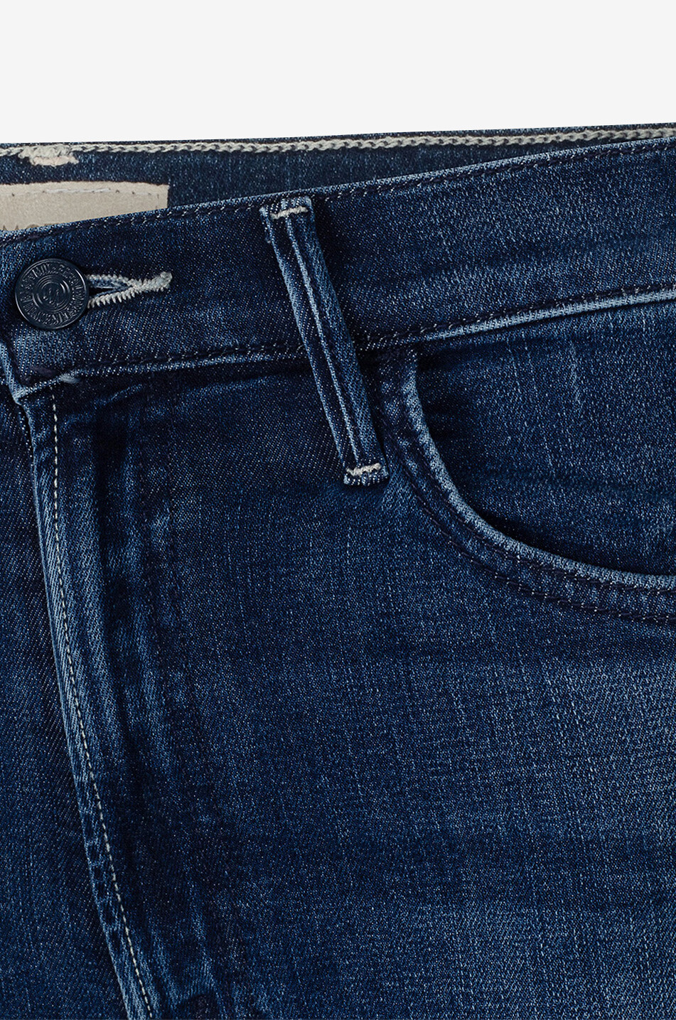 MOTHER Jeans mit ausgestelltem Bein aus Baumwolle The Hustler Ankle Damen BLAU 3