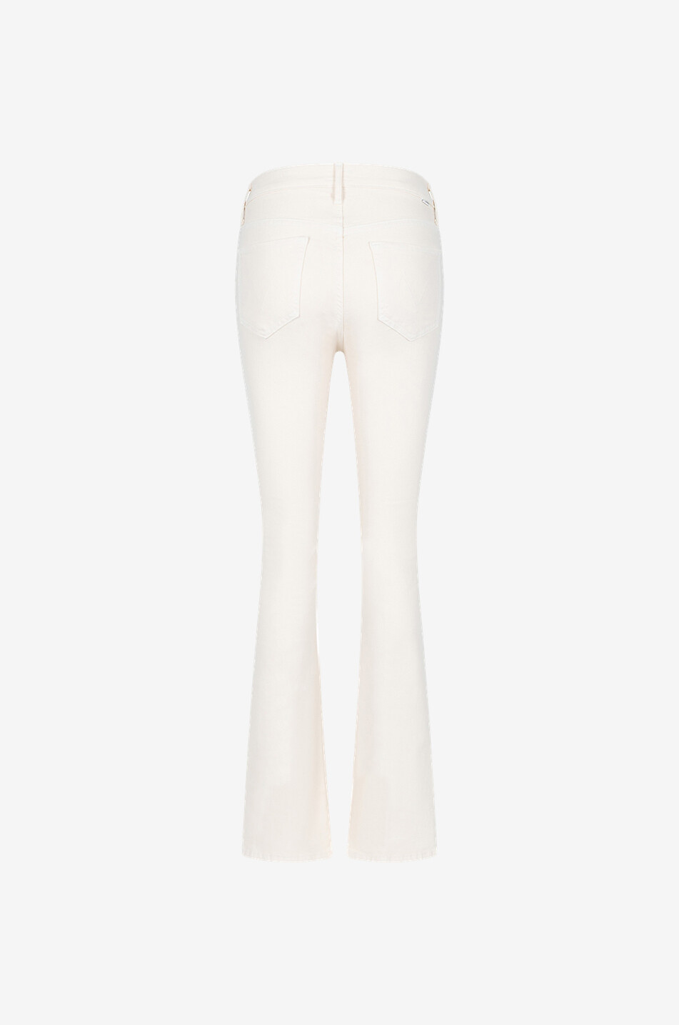 MOTHER Jean évasé en coton The Weekender Femme BLANC CASSE 2