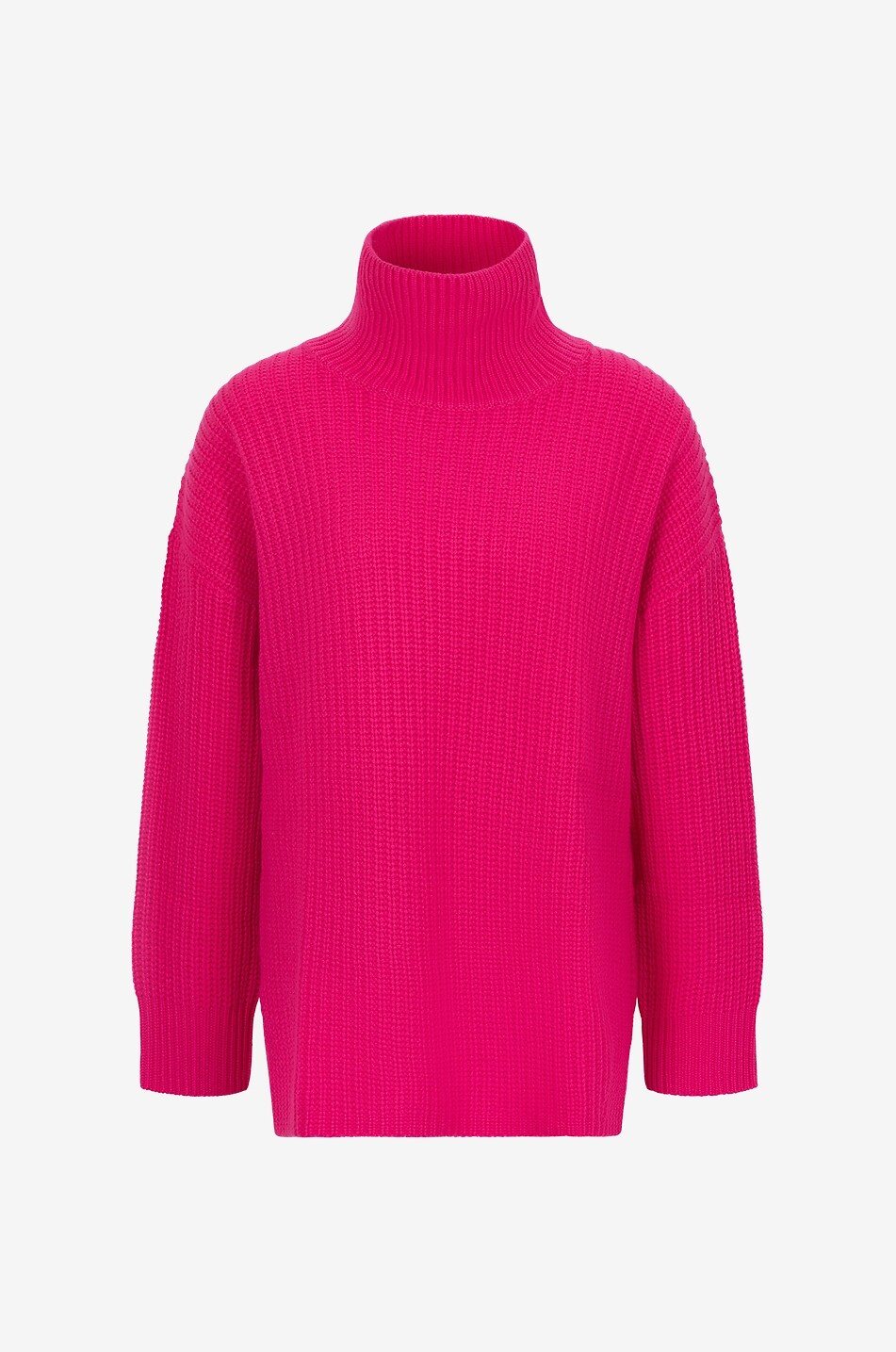 Gerippter Pullover aus Kaschmir mit Schornsteinkragen Therese