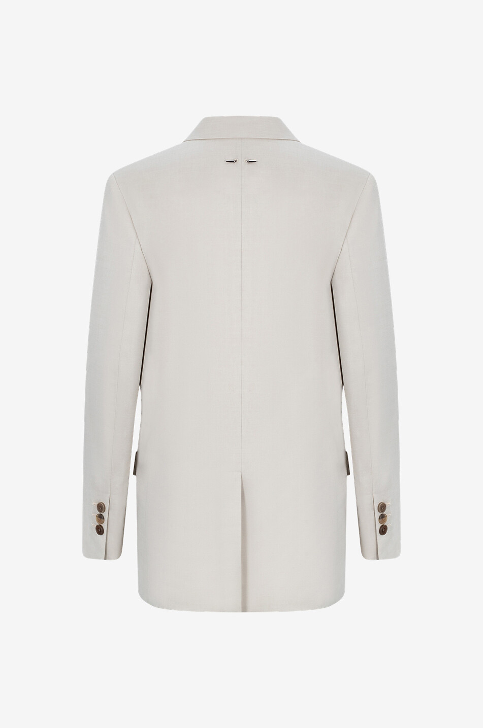 BARBARA BUI Blazer aus Woll- und Baumwollstretch-Gabardine Damen CREMEFARBEN 2