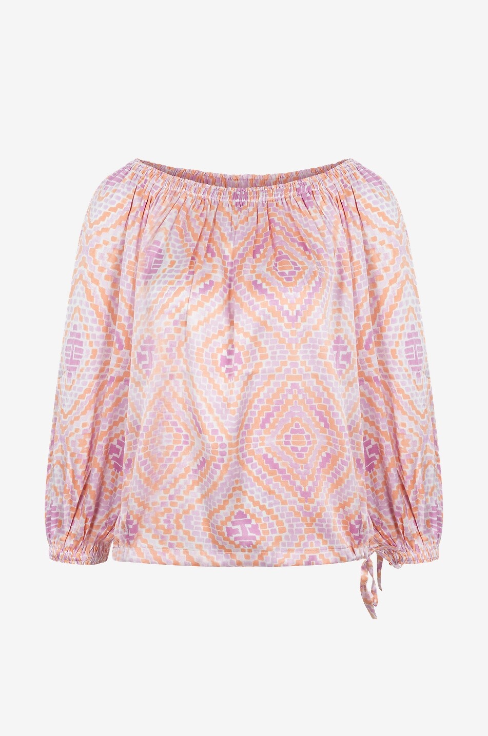 HEMISPHERE Bedruckte Bluse aus Seide Fabius Damen ROSA 1