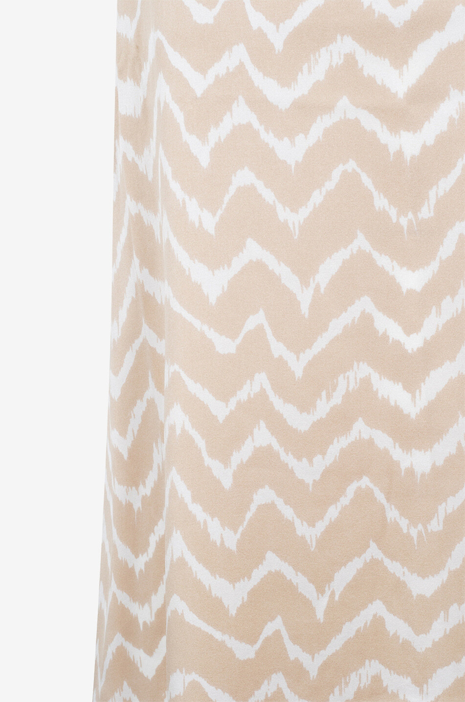 HEMISPHERE Robe midi sans manches à chevrons en soie Fionas Femme BEIGE 3