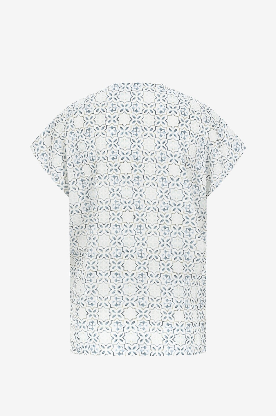 HEMISPHERE Top aus bedruckter Seide Herdis Damen HELLBLAU 2