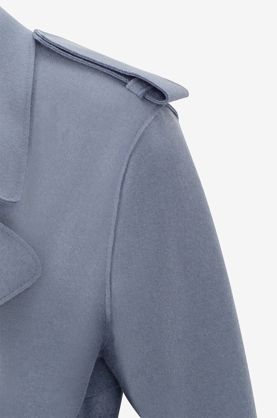 HARRIS WHARF Virgin wool trench coat Women BLUE 3