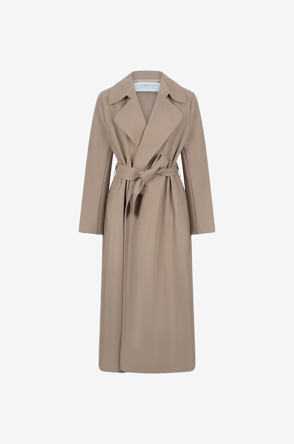 Fluid viscose trench coat