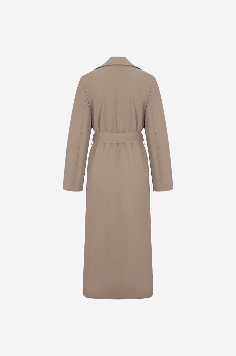 Fluid viscose trench coat