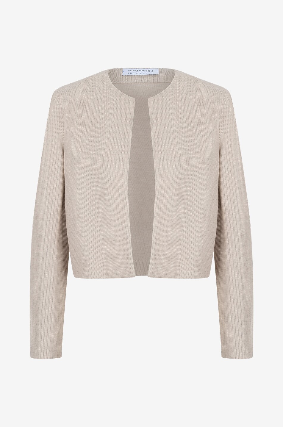 Baumwolljacke mit Rundhalsausschnitt