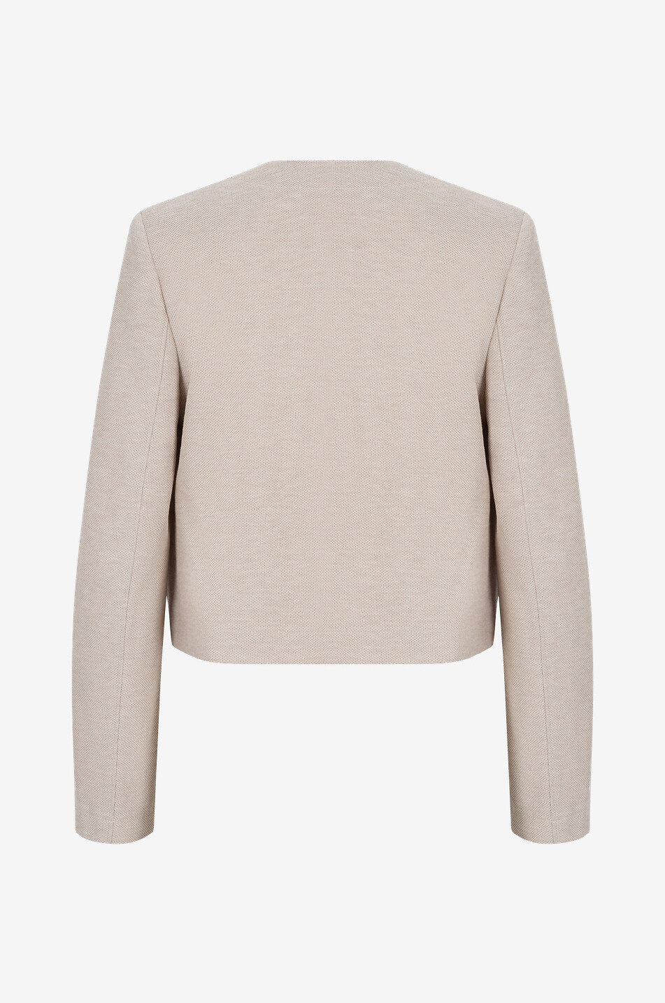Veste en coton à col rond