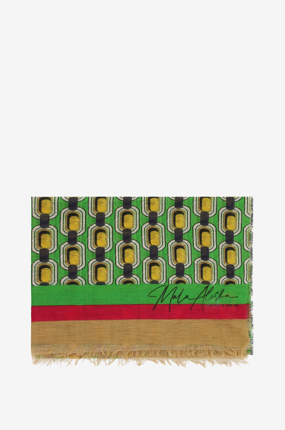 Écharpe en lin et soie Golden Hour