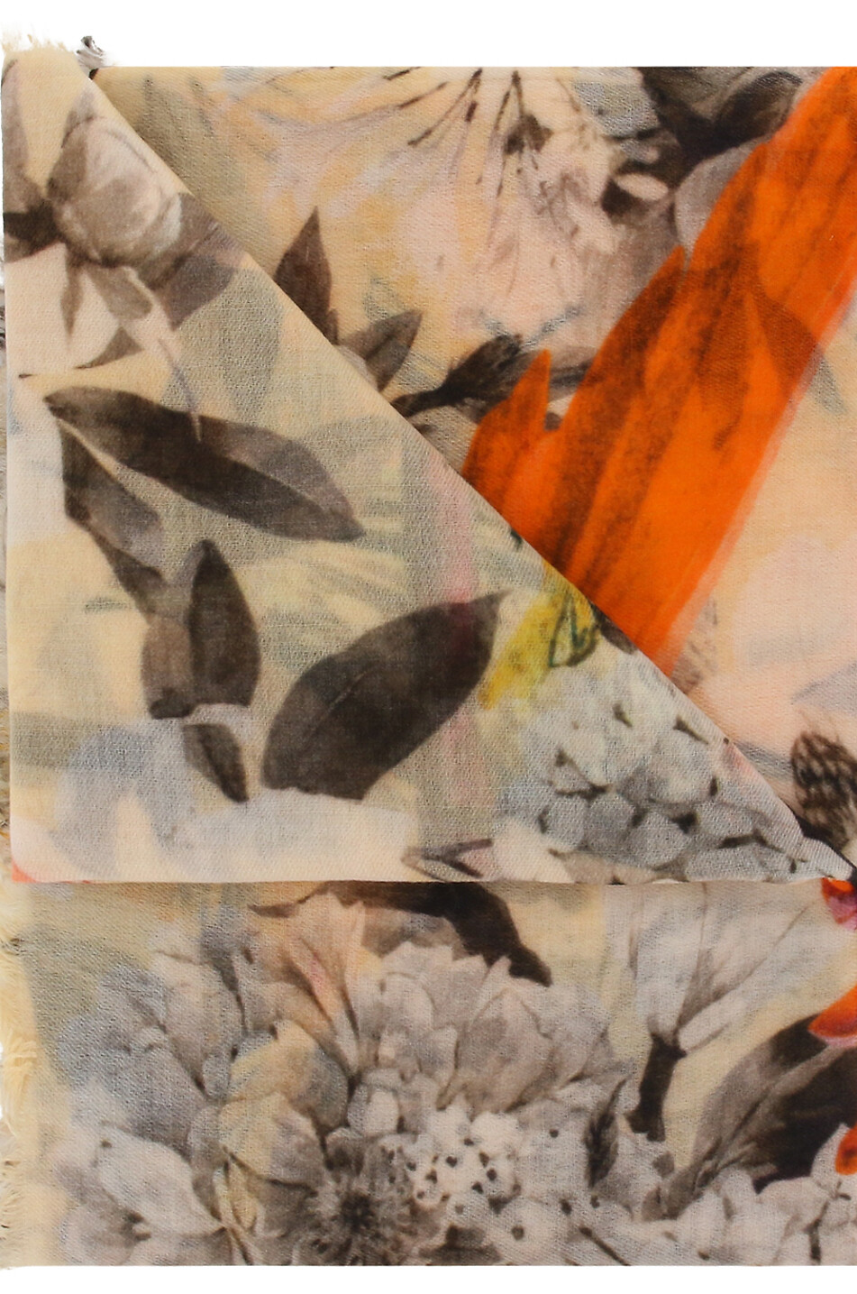 SIMONE BRUNS Stola aus Kaschmir Summer Birds Damen GRAU 2