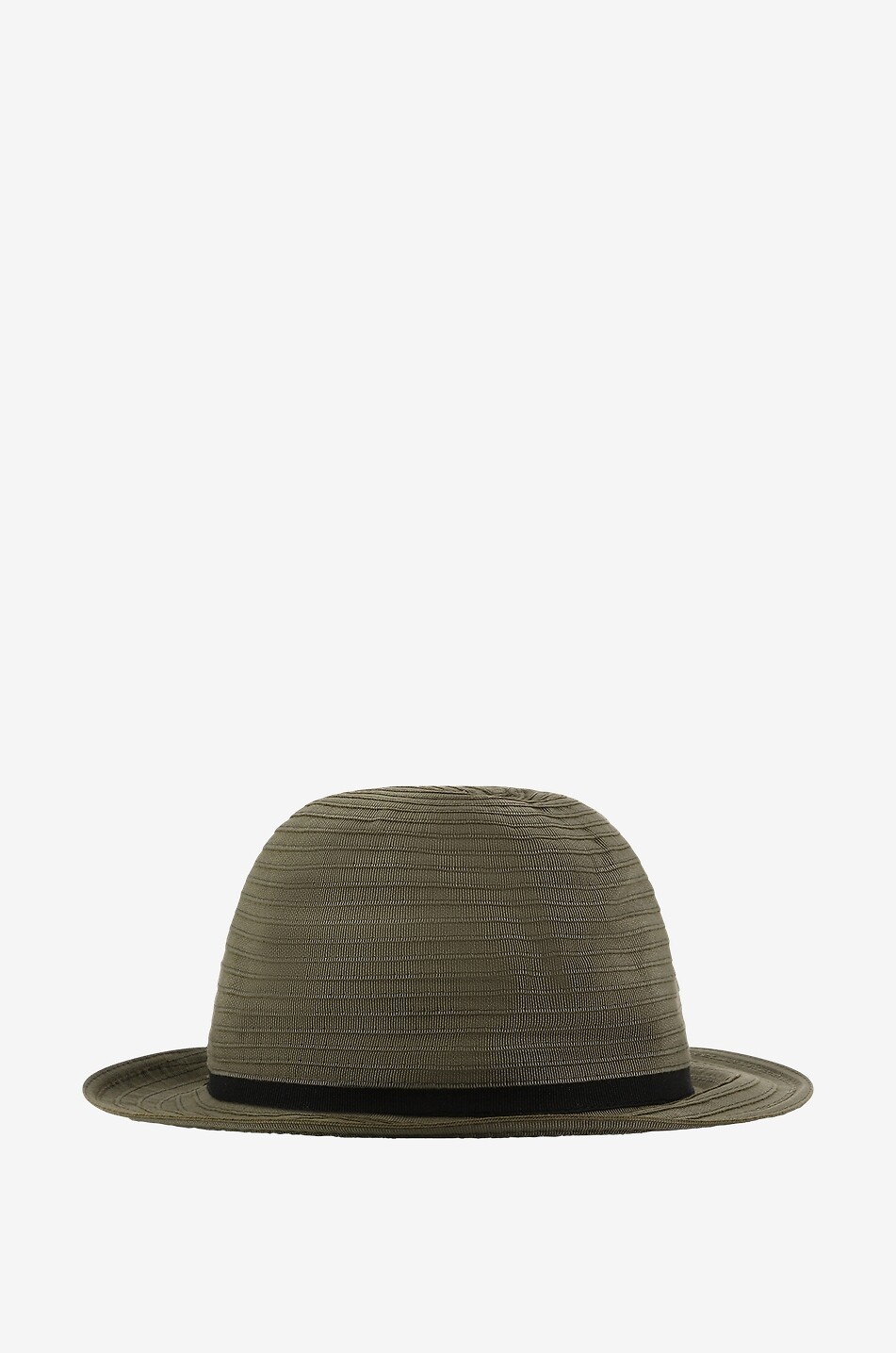 GREVI Braided cotton bowler hat Women DARK KHAKI 2