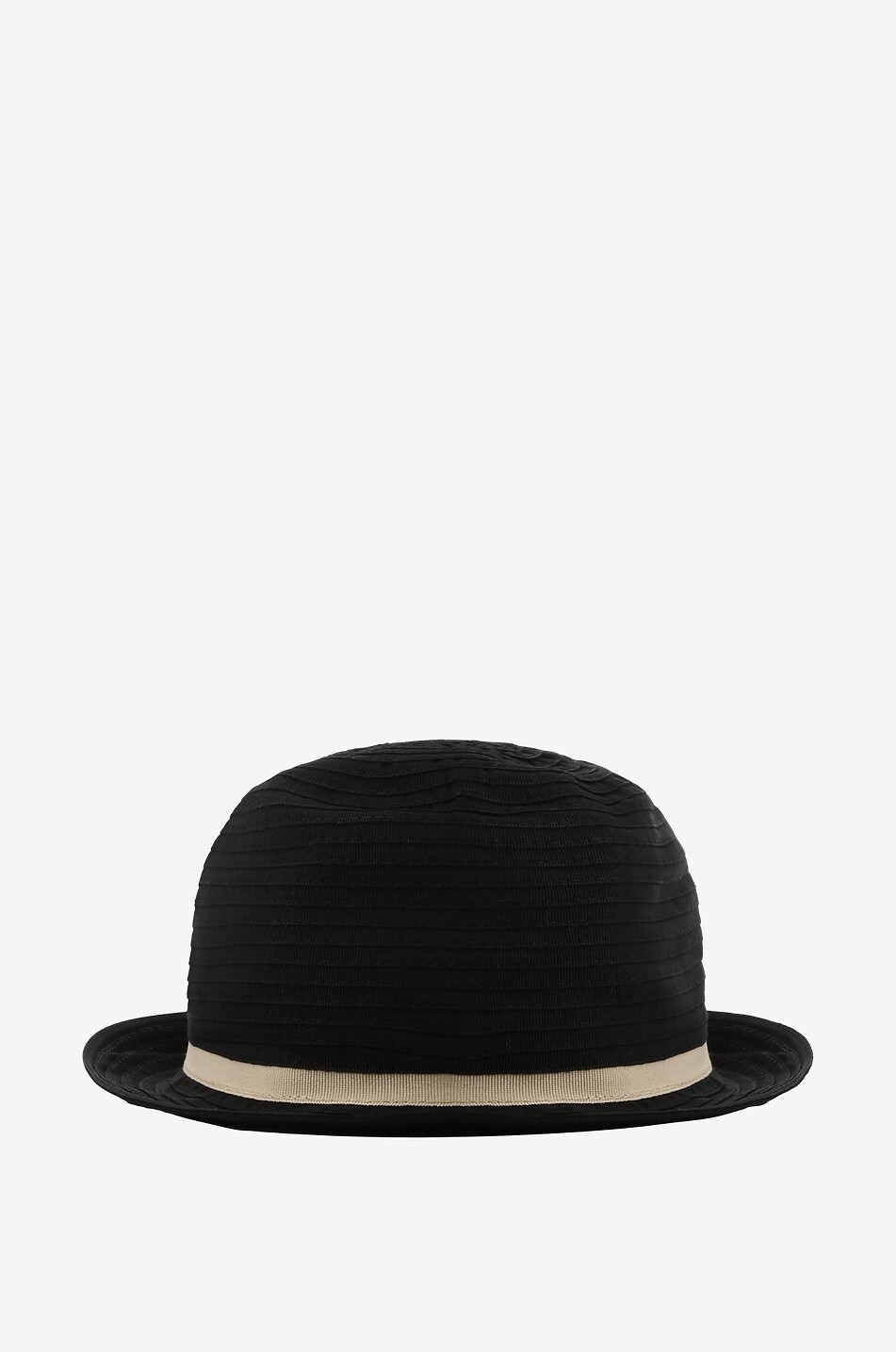 GREVI Braided cotton bowler hat Women BLACK 2