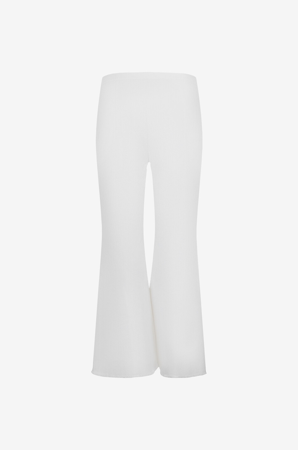 AKRIS PUNTO Ausgefranste ausgestellte Jeans Chayenne Damen CREMEFARBEN 2
