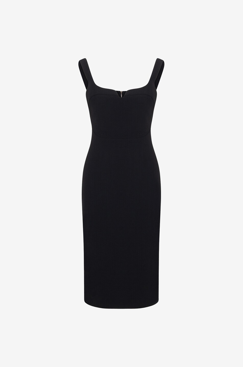 Träger-Etuikleid aus Wollmix