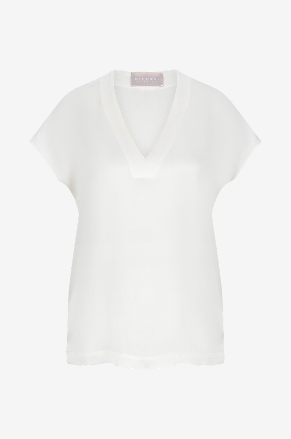 HEMISPHERE T-shirt en soie Herdis Femme BLANC 1