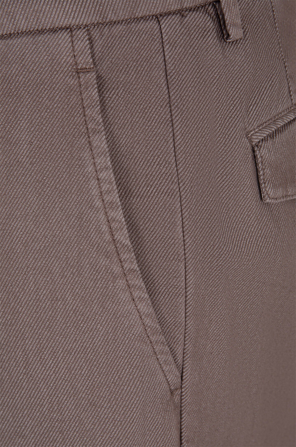 B SETTECENTO Slim fit chino cotton trousers Men MEDIUM BROWN 3