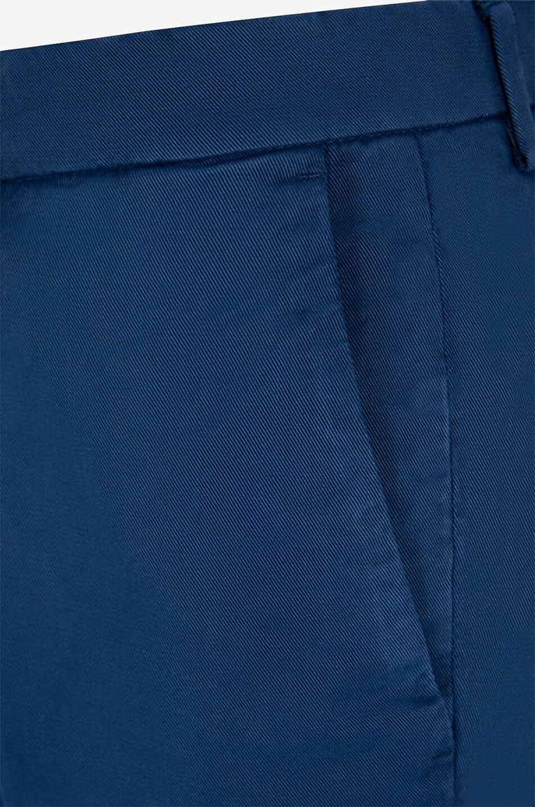 B SETTECENTO Slim-Fit-Chinohose aus Baumwolle Herren MITTELBLAU 3